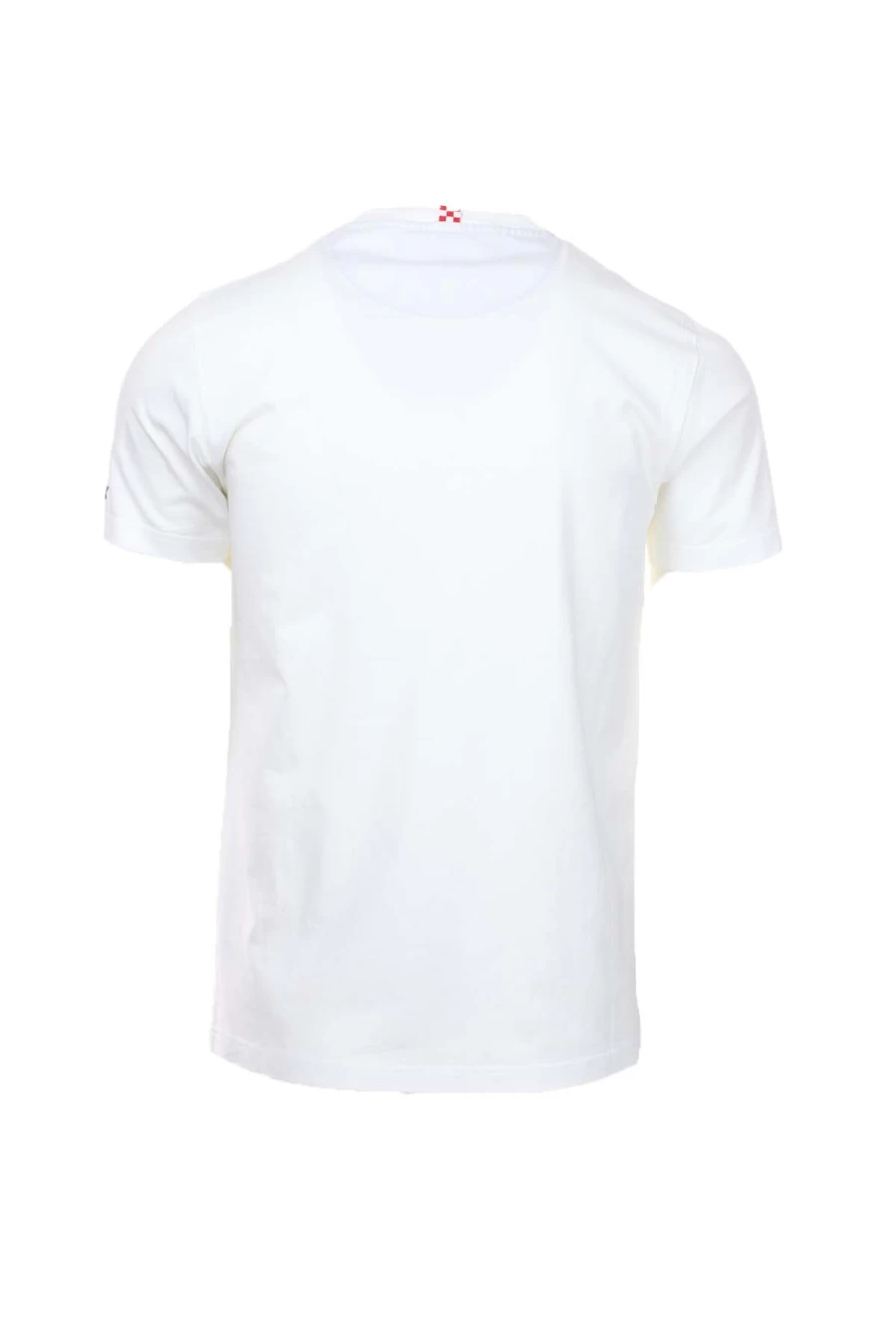 "Saint Barth MC2 Men's Half Sleeve T-Shirt with Pocket - Gin Lemon Design - Prestigemodauomo Collection"