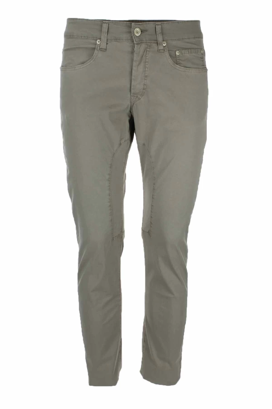 "Seville Men's Cotton Trousers with Patch Detail - Siviglia Collection"