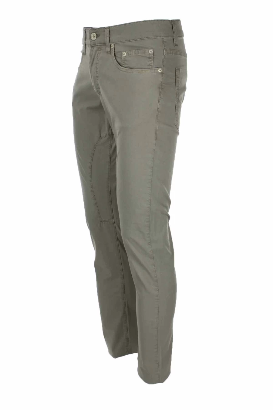 "Seville Men's Cotton Trousers with Patch Detail - Siviglia Collection"
