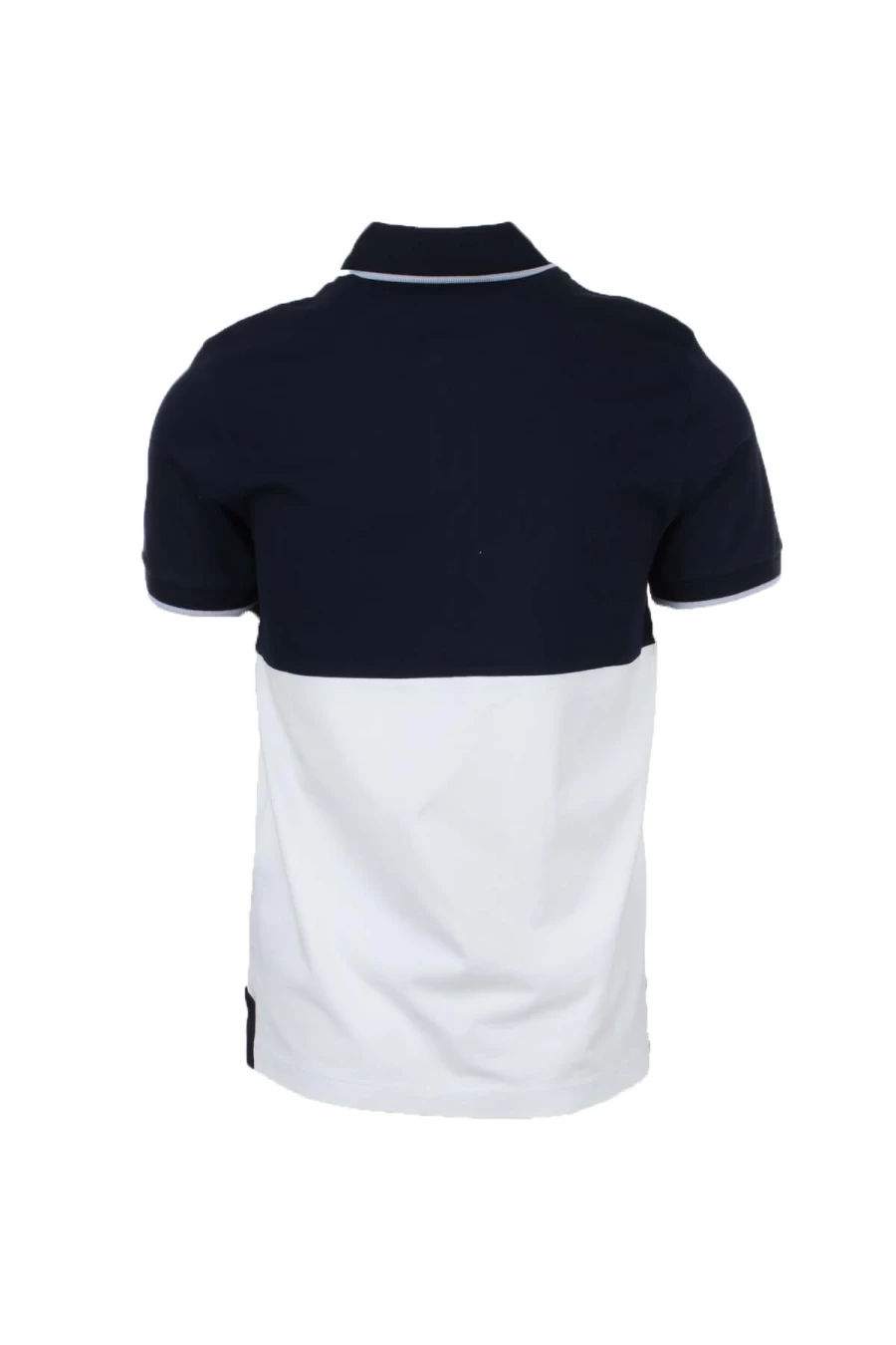 Air Force Two-Tone Half Sleeve Polo Shirt - Stretch Pique Fabric - Men's Military Style Top