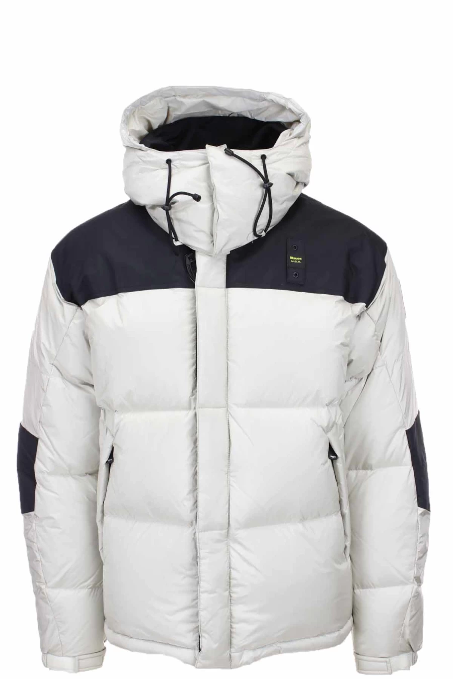 BLAUER Oversized Two-Tone Down Jacket for Men - Warm Winter Coat, Premium Quality, Fashionable Design