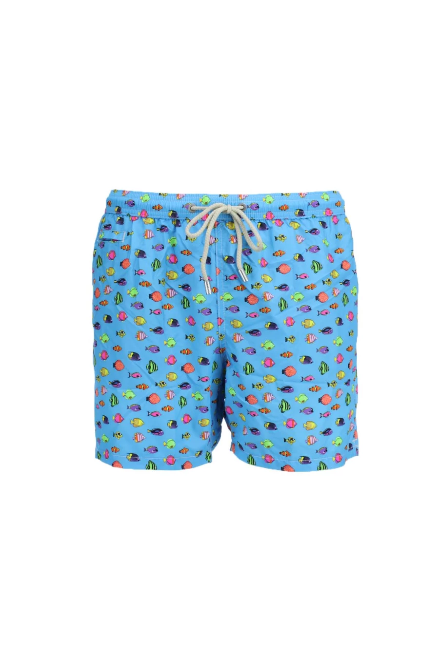 Saint Barth MC2 Men's Fluo Fish Print Swimsuit - Prestigemodauomo Swimwear