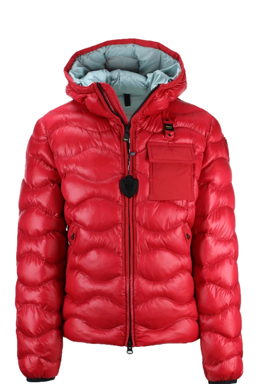 BLAUER Men's Waves Hooded Down Jacket - Premium Winter Coat for Outdoor Activities