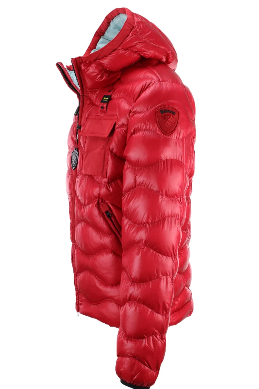 BLAUER Men's Waves Hooded Down Jacket - Premium Winter Coat for Outdoor Activities