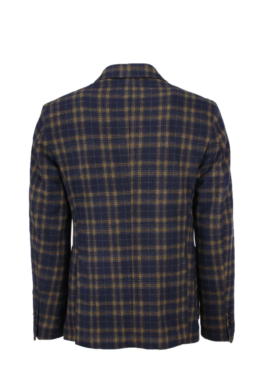 "Gilles Men's Wool Single-Breasted Jacket - Giacca Monopetto Lana Quadri - Prestigemodauomo Collection"