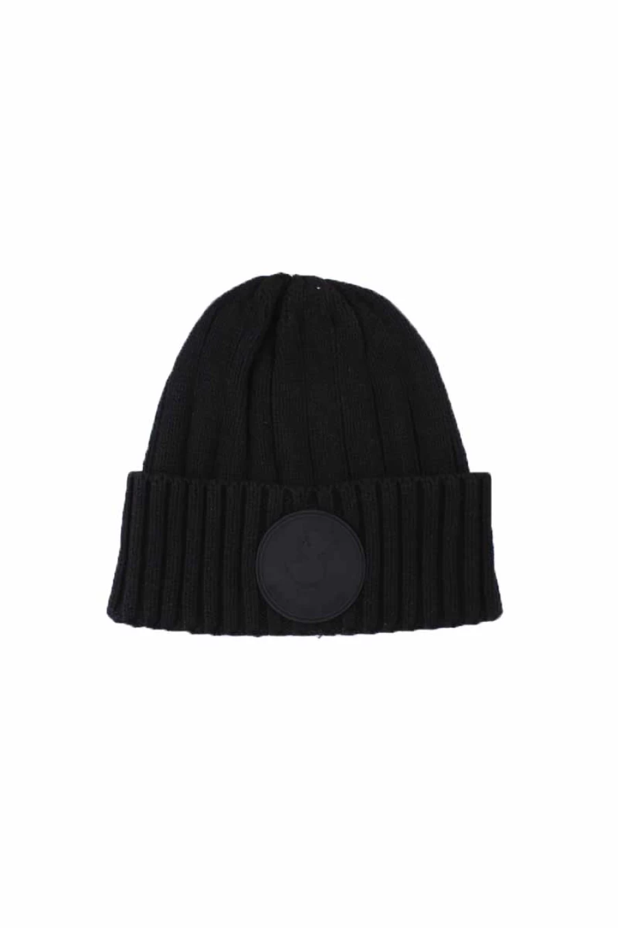 "Save The Duck Wide Ribbed Knit Logo Beanie – Prestigemodauomo Winter Cap"