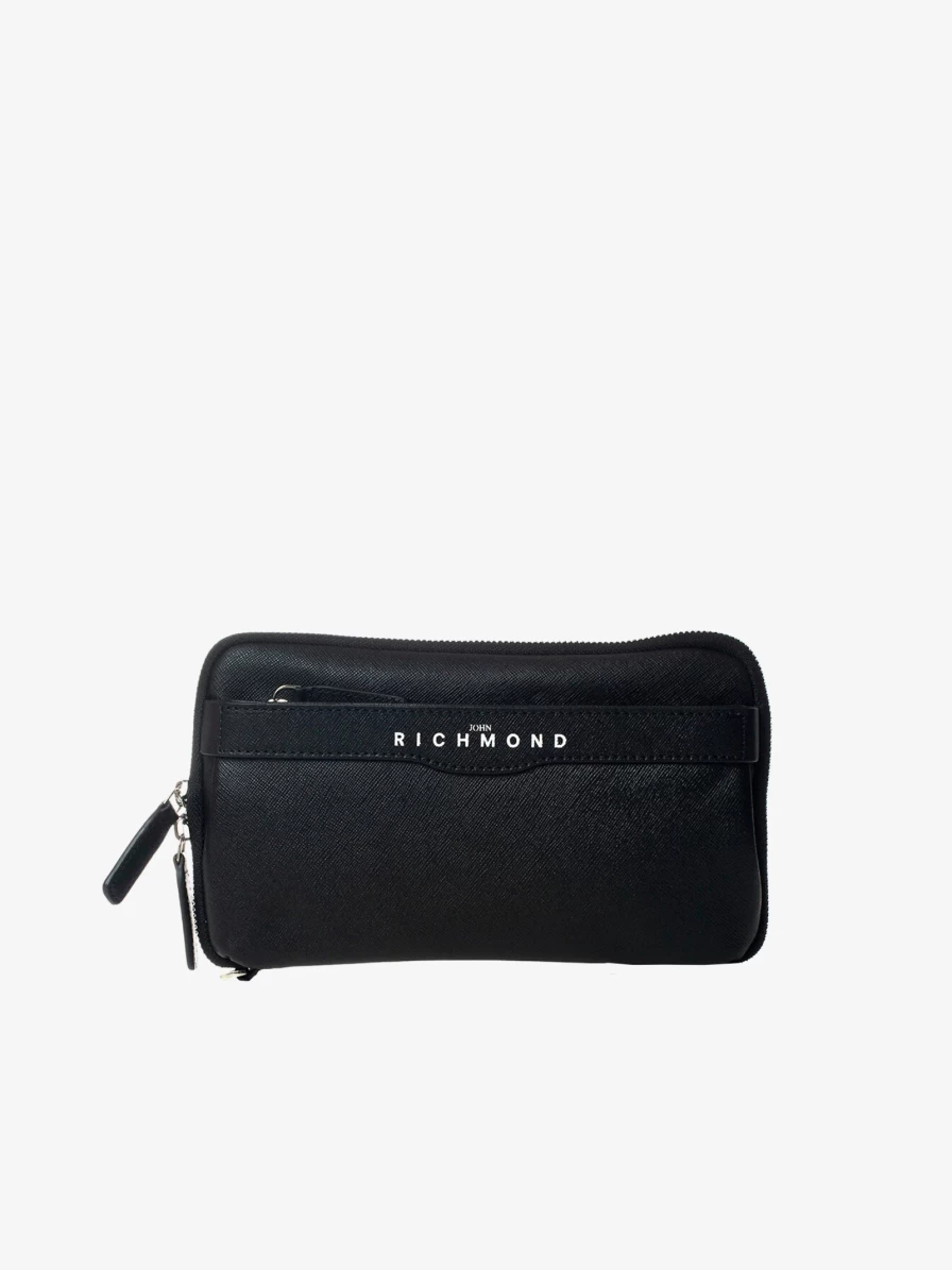 JOHN RICHMOND Leather Pochette JRW21 - Prestigemodauomo Men's Luxury Clutch