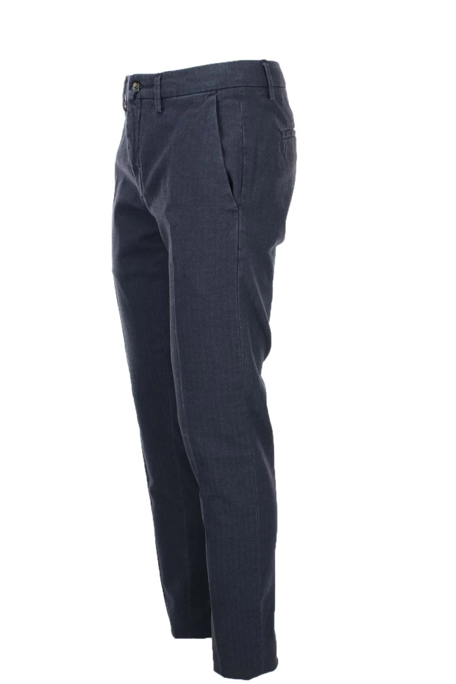 Seville Men's Cotton Blend Chino Trousers - Comfort Fit Casual Pants