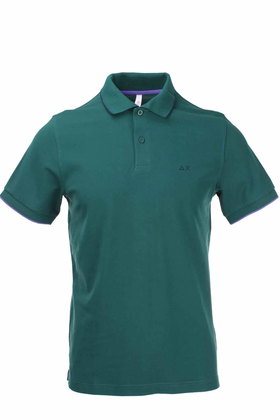 Men's Slim Fit Half Sleeve Pique Polo Shirt with Contrast Trim - SUN68 Casual Summer Top