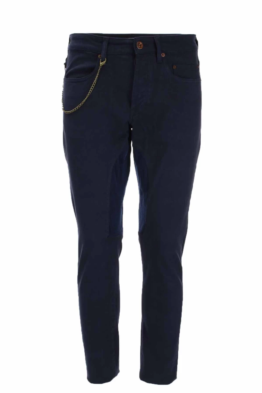 Seville Men's Textured Cotton 5-Pocket Trousers - Siviglia Collection - Prestigemodauomo