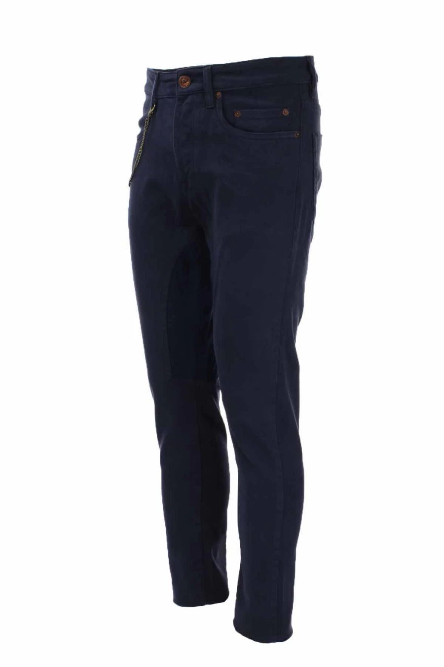 Seville Men's Textured Cotton 5-Pocket Trousers - Siviglia Collection - Prestigemodauomo