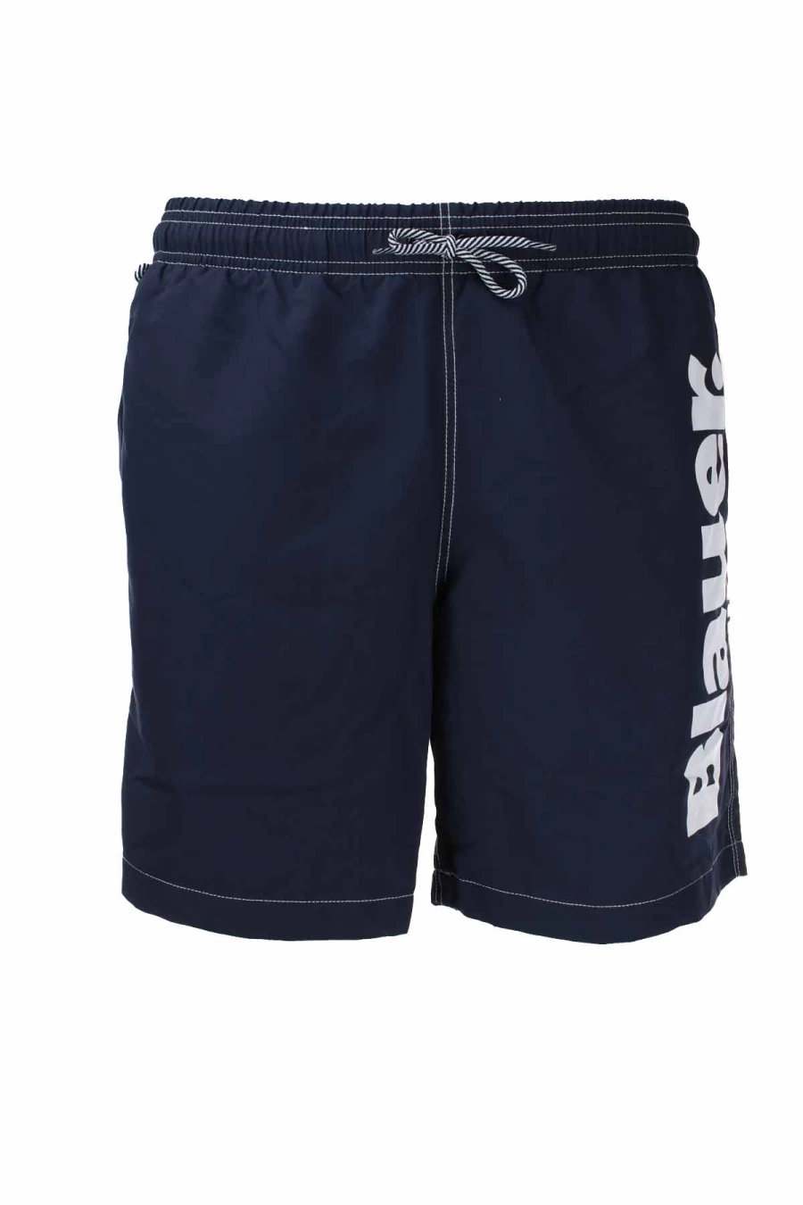 BLAUER Men's Maxi Logo Swim Trunks - Premium Quick-Dry Beach Shorts
