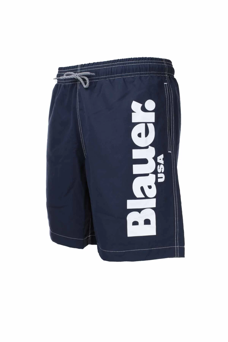 BLAUER Men's Maxi Logo Swim Trunks - Premium Quick-Dry Beach Shorts