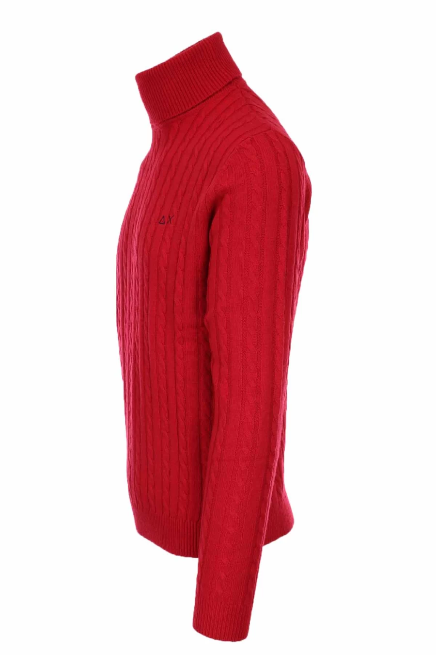 SUN68 Cable Knit Wool Turtleneck Sweater for Men - Premium Winter Pullover