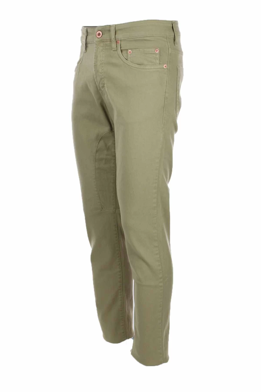 "Seville Men's 5-Pocket Cotton Trousers with Patch Detail - Siviglia Collection - Prestigemodauomo"