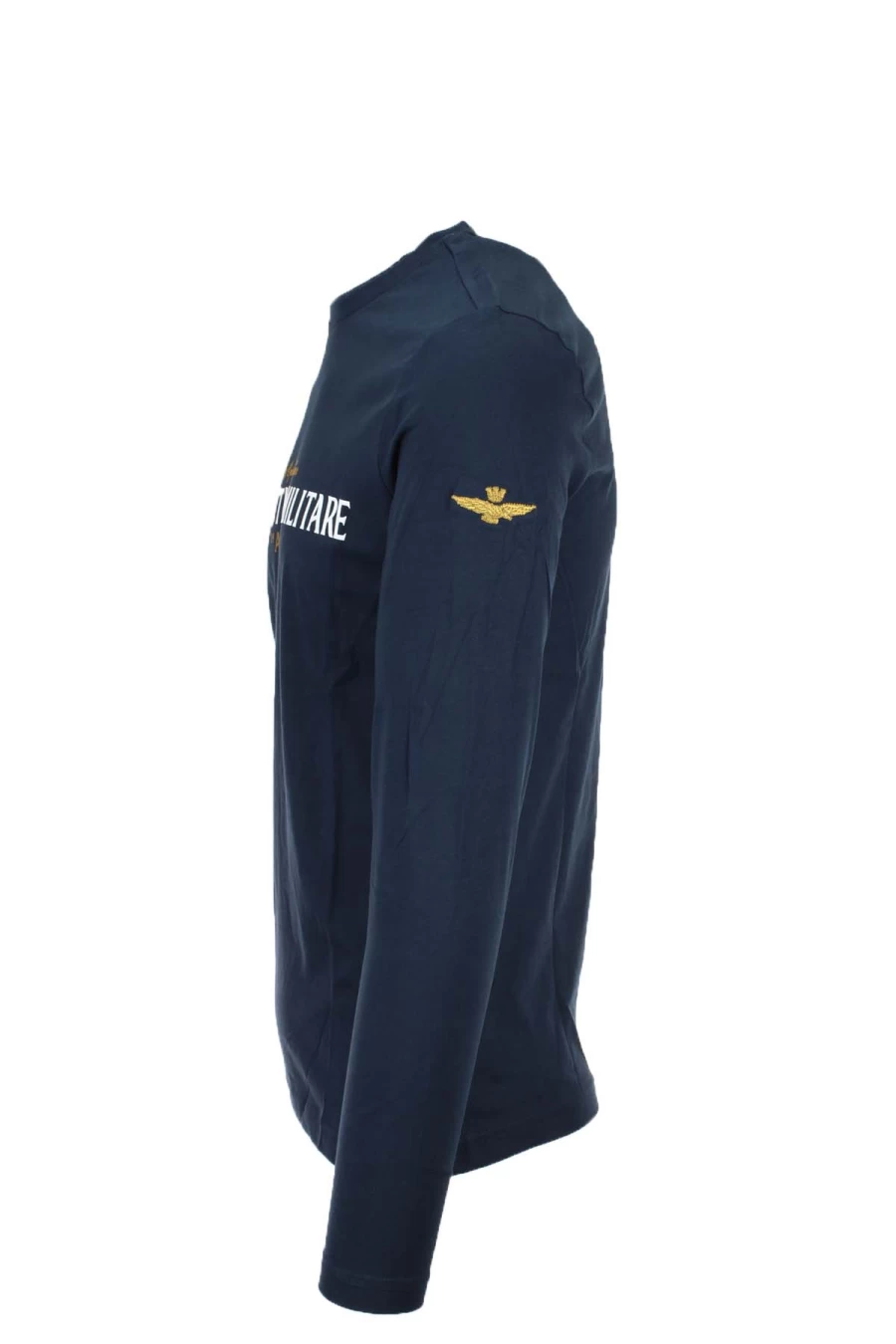 Air Force Long Sleeve T-Shirt with Printed Design - Aeronautica Militare Inspired - Prestigemodauomo Collection