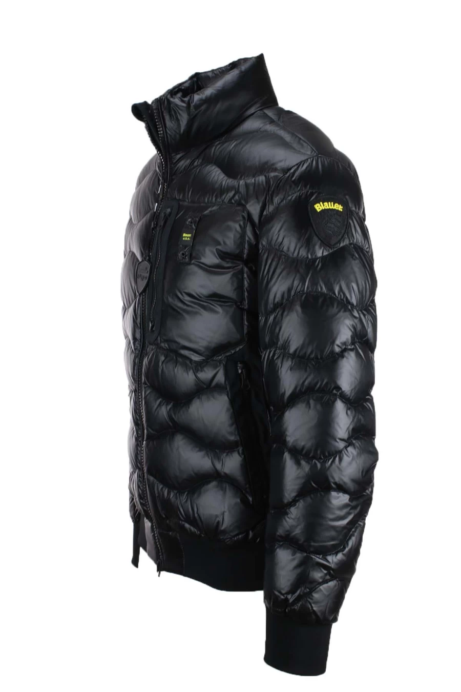 BLAUER Men's Daniel Waves Bomber Jacket - Lightweight Down Coat with Pockets - Prestigemodauomo Collection