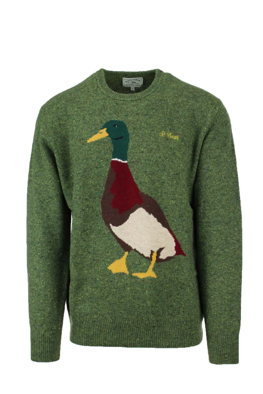Saint Barth MC2 Men's Wool Crewneck Pullover Sweater - Prestigemodauomo Collection
