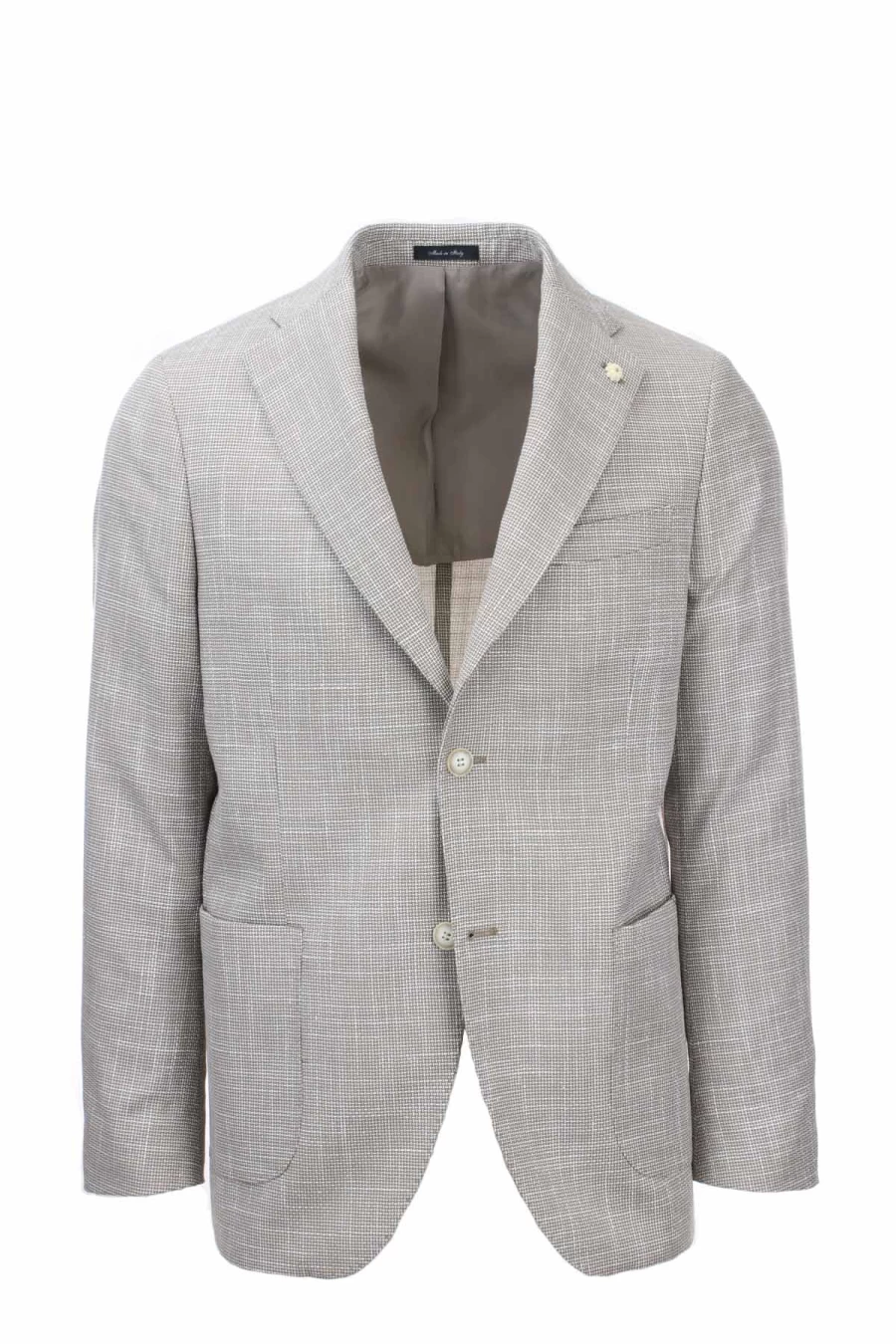 "Men's Single-Breasted Micro Pattern Jacket by Natu – Premium Prestigemodauomo Outerwear"