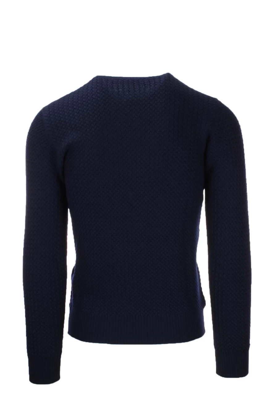 Gran Sasso Men's Microbraided Crew Neck Sweater - Luxury Italian Knitwear