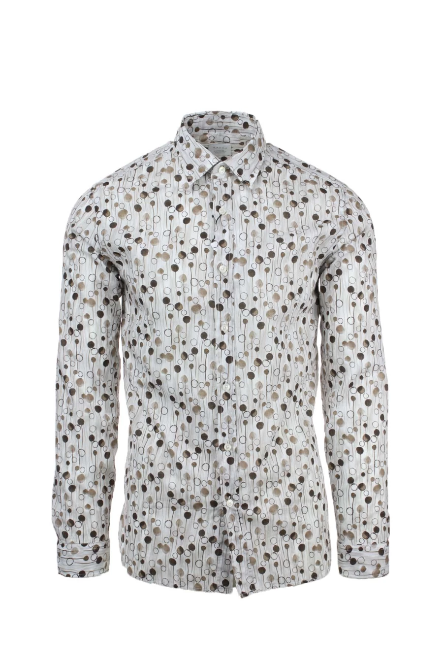 XACUS Men's Stylish Patterned Cotton Shirt - Premium Casual Button-Up Shirt for Men