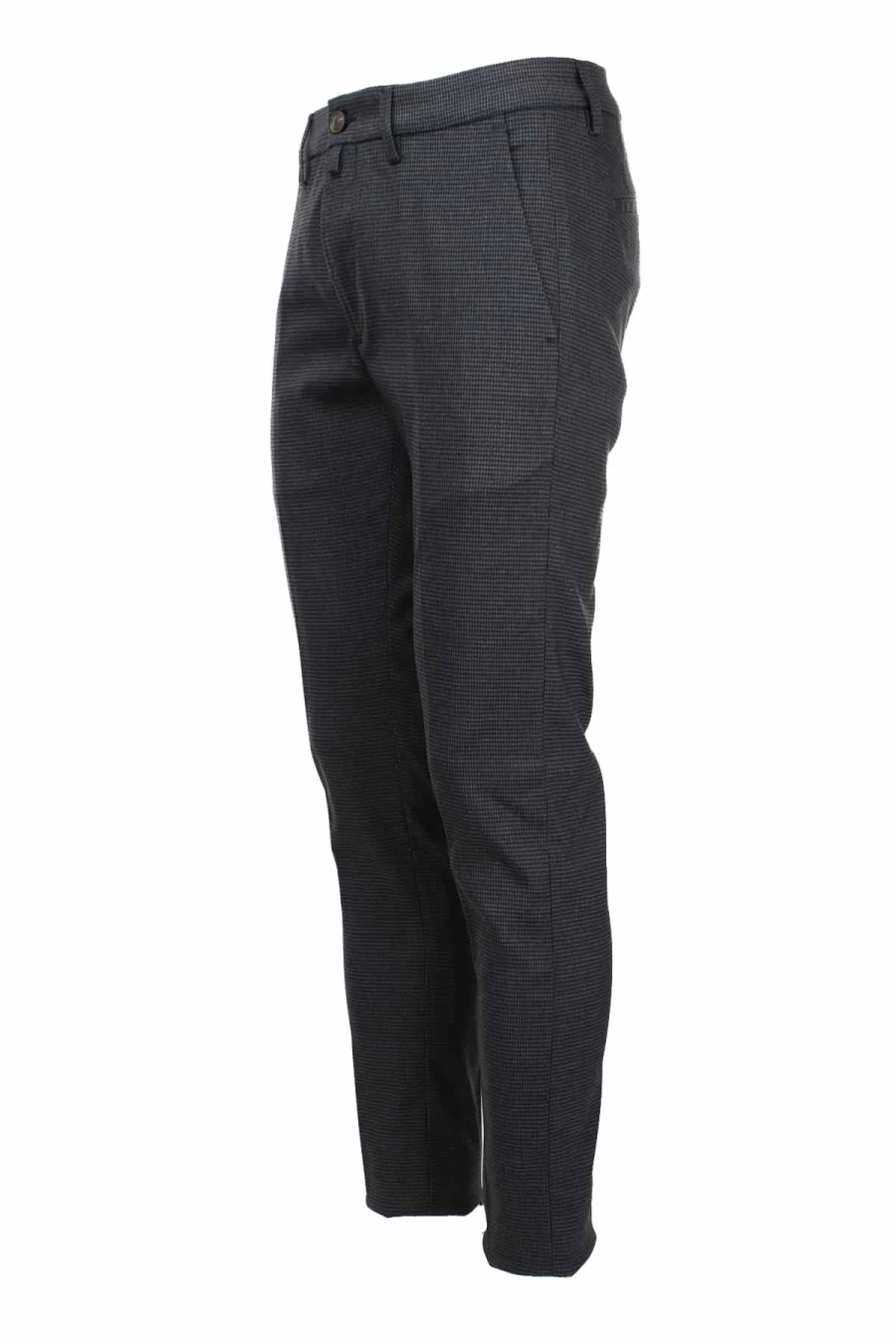 "Seville Men's Micro-Patterned Chino Trousers - Siviglia Collection - Premium Dress Pants"