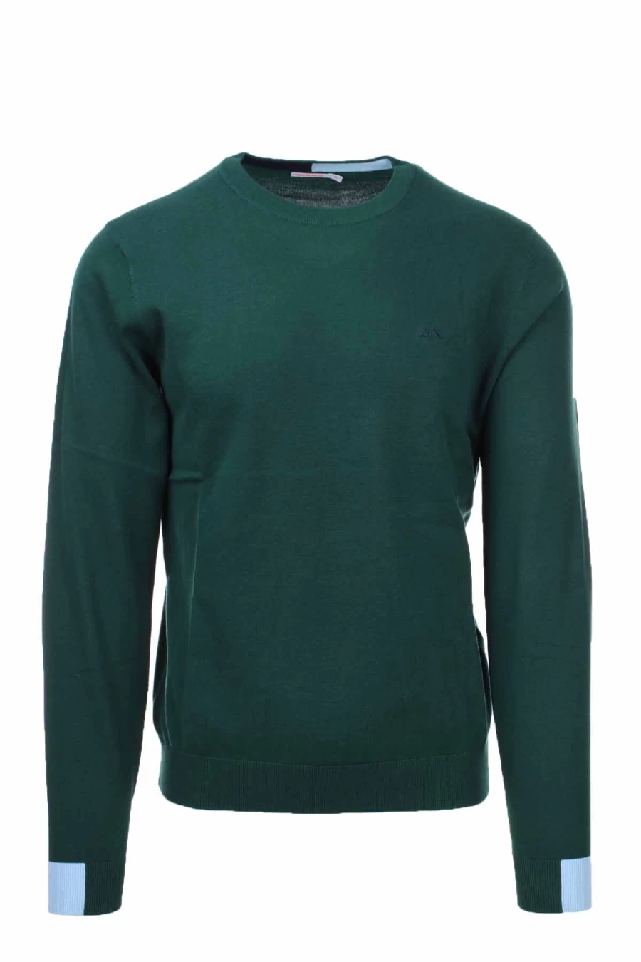 "Sun68 Men's Cotton Crew Neck Sweater - Soft Casual Pullover - Premium Knitwear"