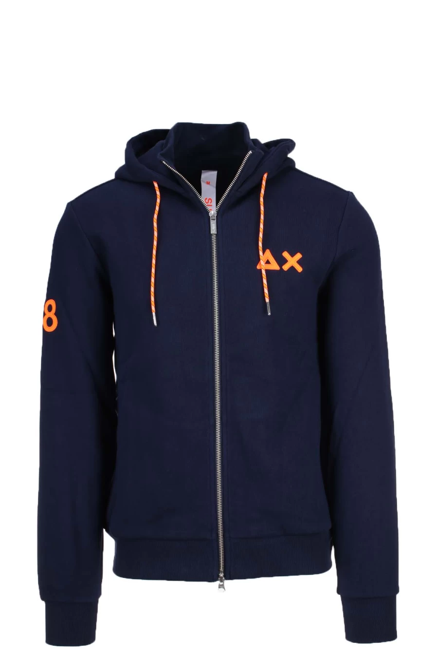 SUN68 Zip Up Hooded Sweatshirt for Men - Premium Quality Cotton Fleece Jacket
