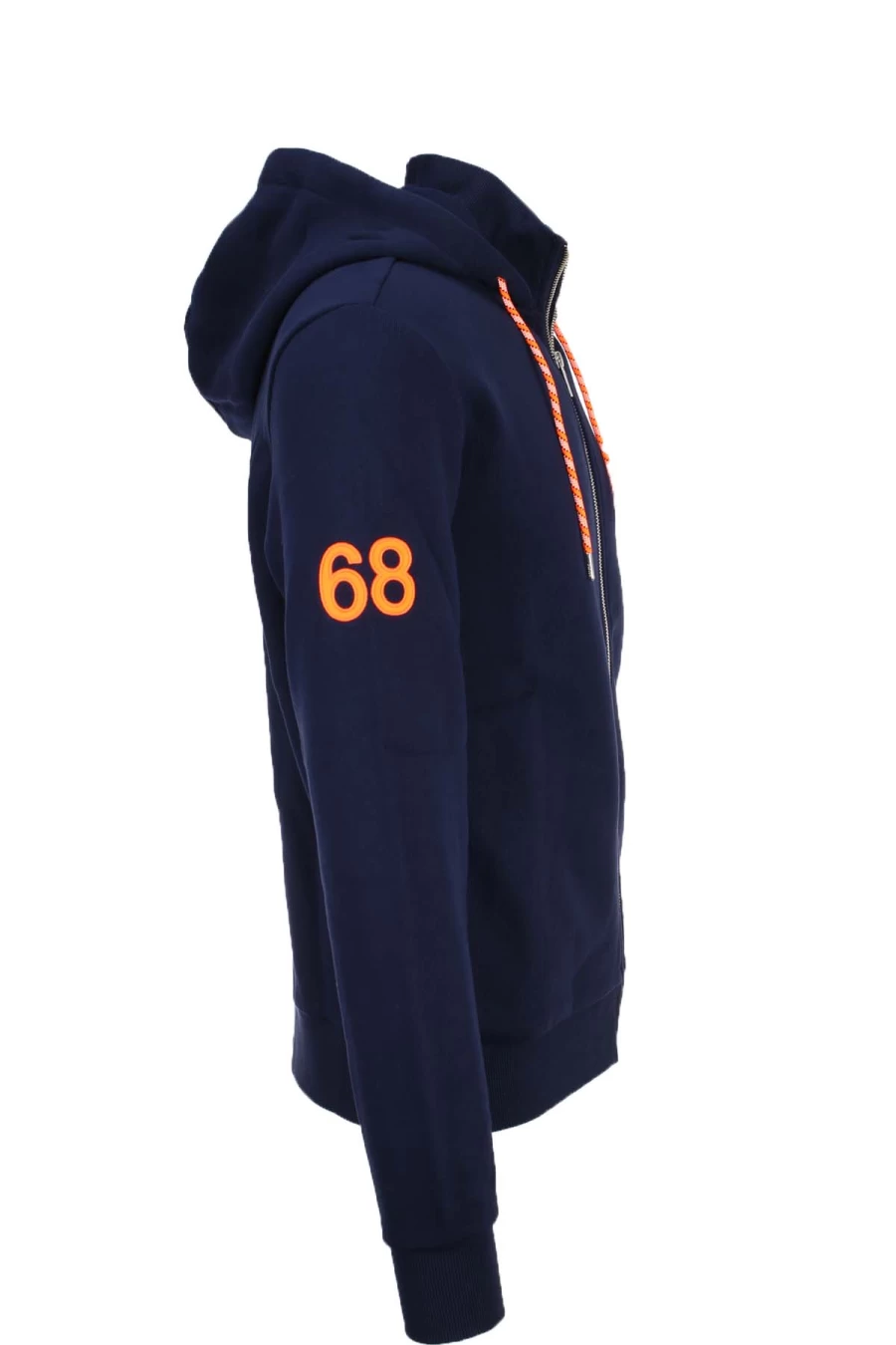 SUN68 Zip Up Hooded Sweatshirt for Men - Premium Quality Cotton Fleece Jacket