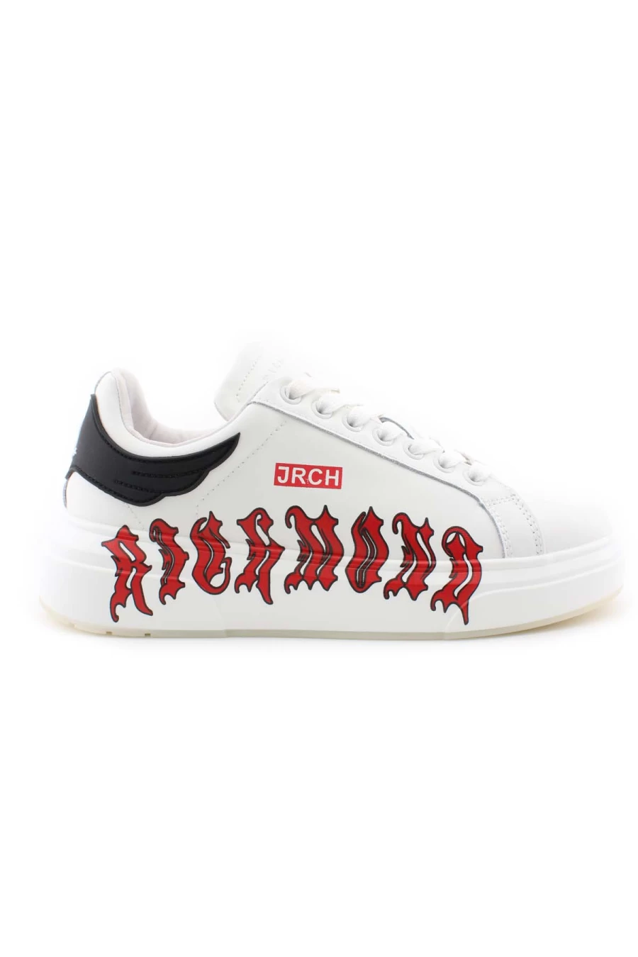 JOHN RICHMOND Rock Logo Leather Sneakers for Men - Premium Luxury Designer Shoes