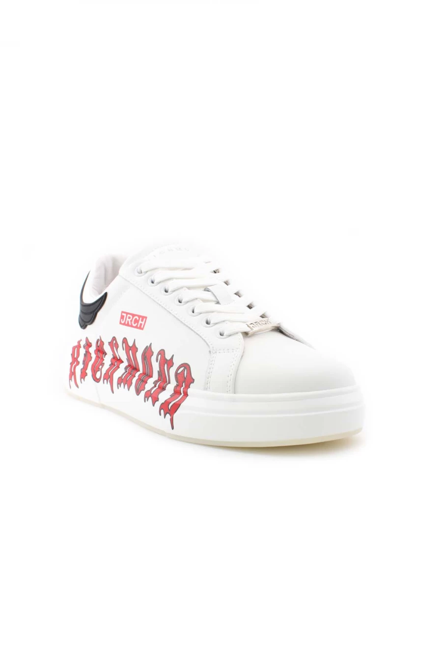 JOHN RICHMOND Rock Logo Leather Sneakers for Men - Premium Luxury Designer Shoes