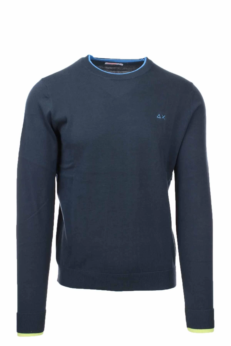 Men's Cotton Crew Neck Sweater - SUN68 - Soft Casual Pullover for Everyday Wear