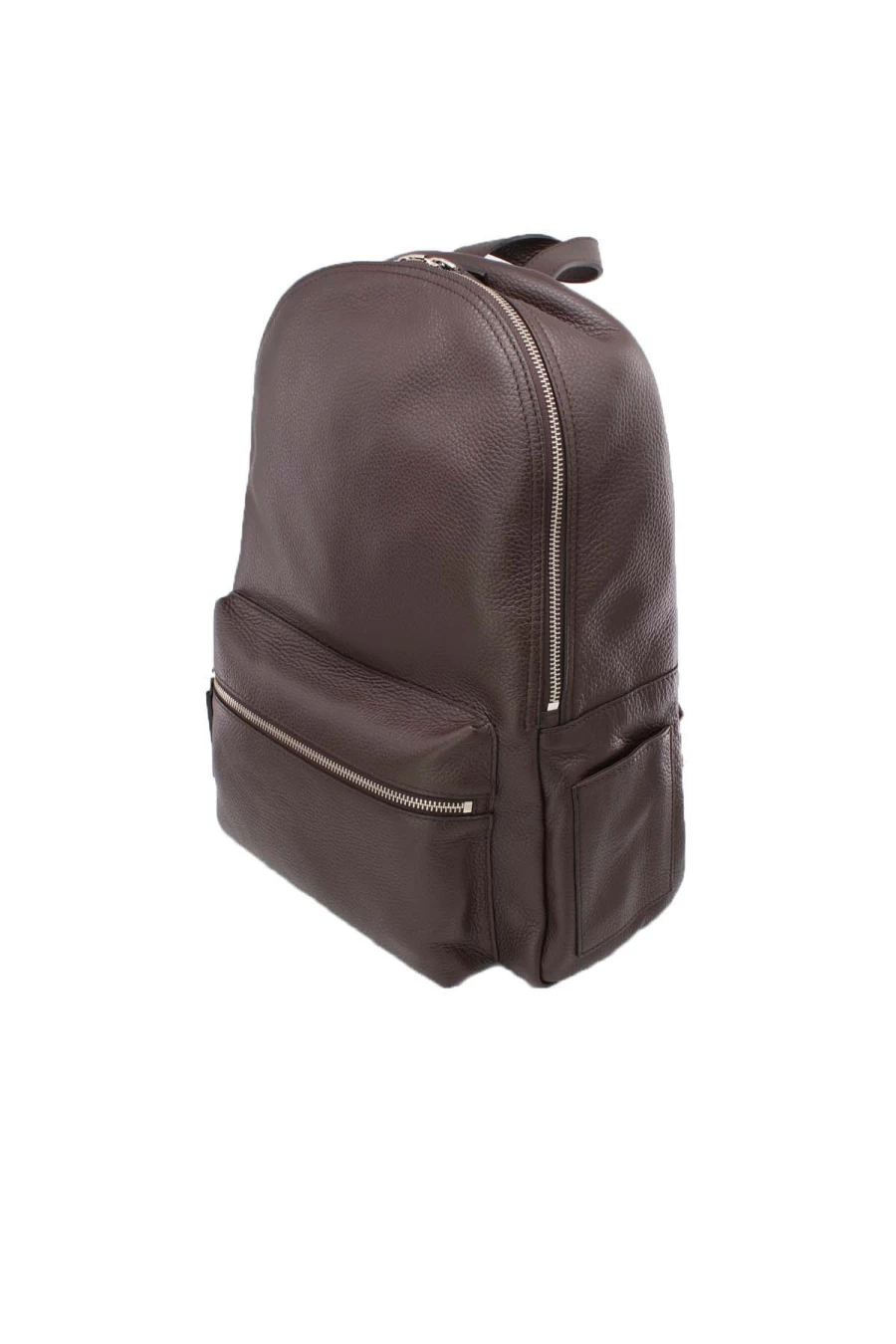 ORCIANI Men's Leather Backpack - Premium Italian Designer Bag for Stylish Travel & Work