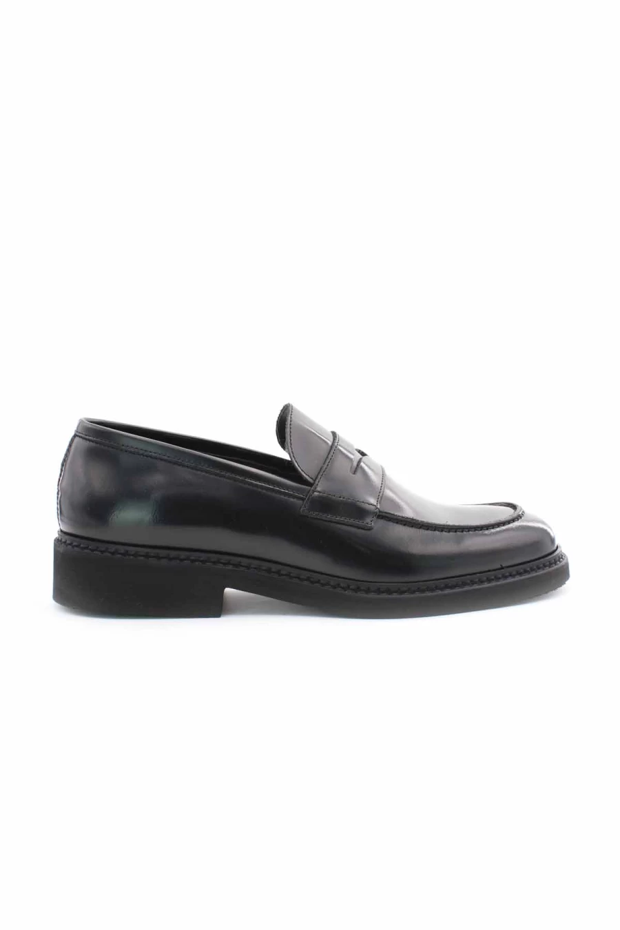 Clear Sea Men's College Moccasins - Marechiaro Style Rubber Sole Casual Shoes