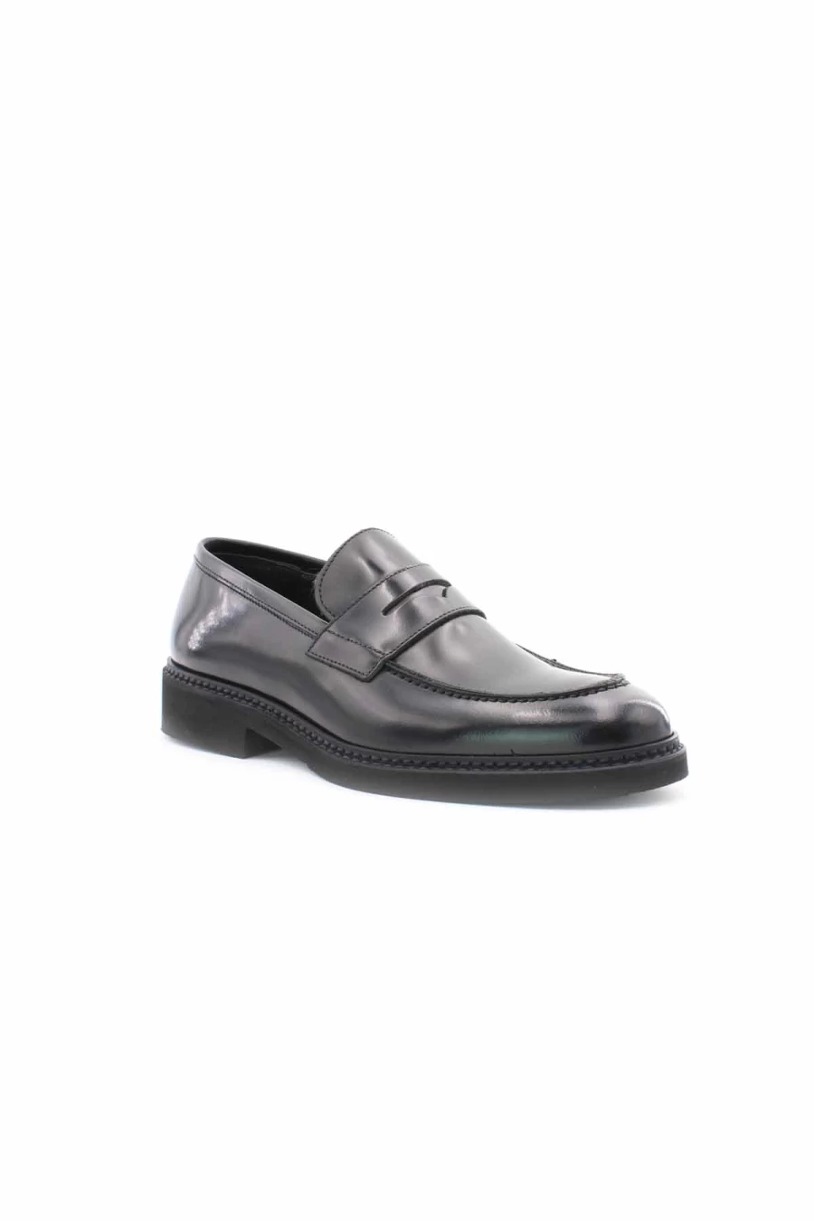 Clear Sea Men's College Moccasins - Marechiaro Style Rubber Sole Casual Shoes