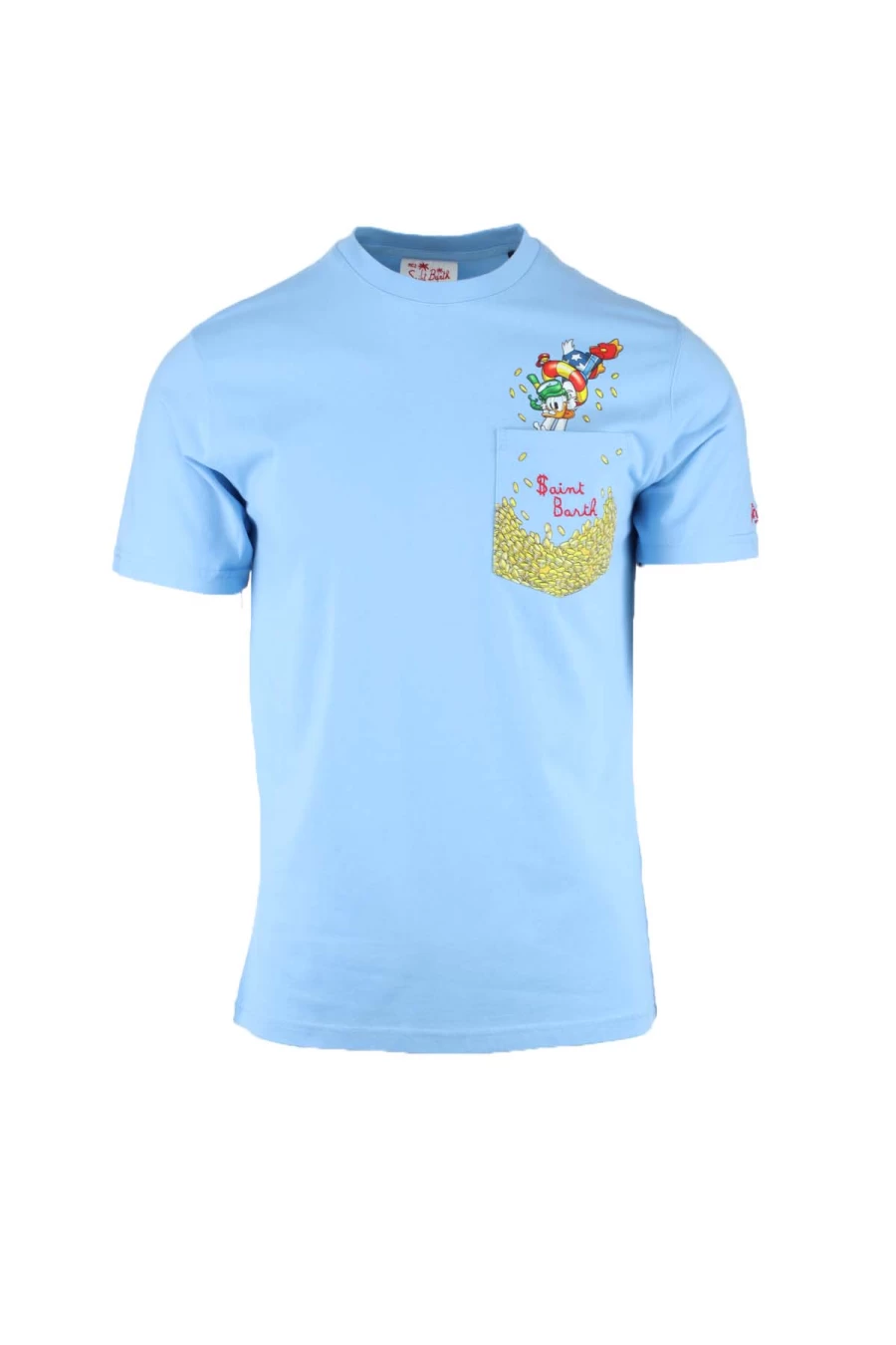 Saint Barth MC2 Men's Half Sleeve T-Shirt - Scrooge Dive Design - Premium Cotton Casual Tee