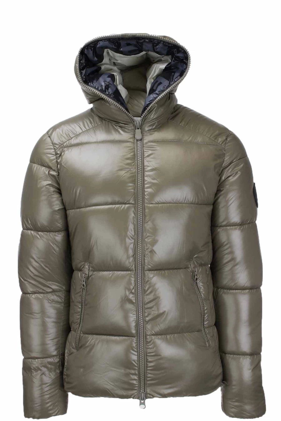 Save The Duck Edgard Shiny Hooded Down Jacket - Waterproof Winter Coat for Men - Prestigemodauomo