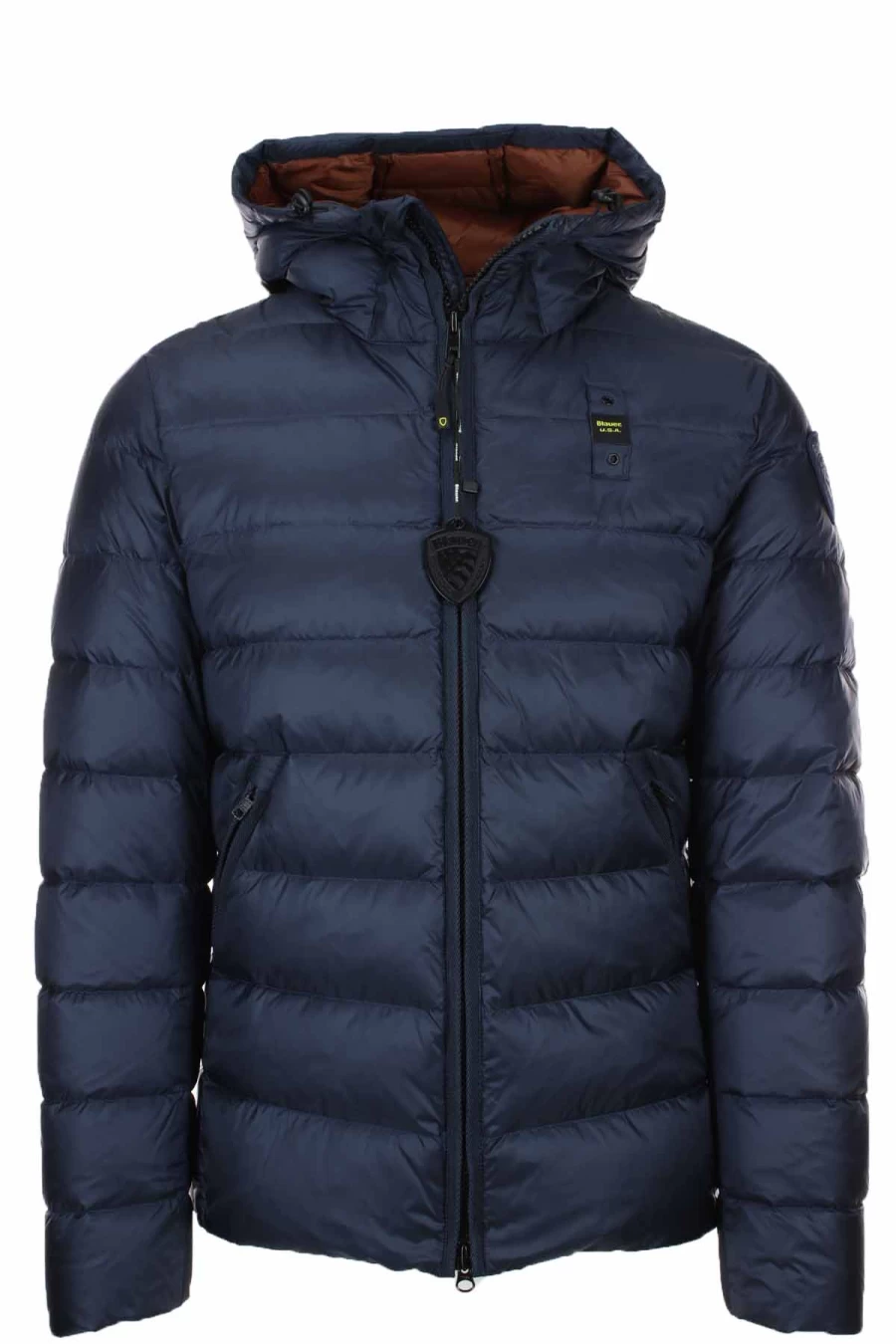 BLAUER Men's Premium Hooded Down Jacket - Warm Winter Coat for Outdoor Activities