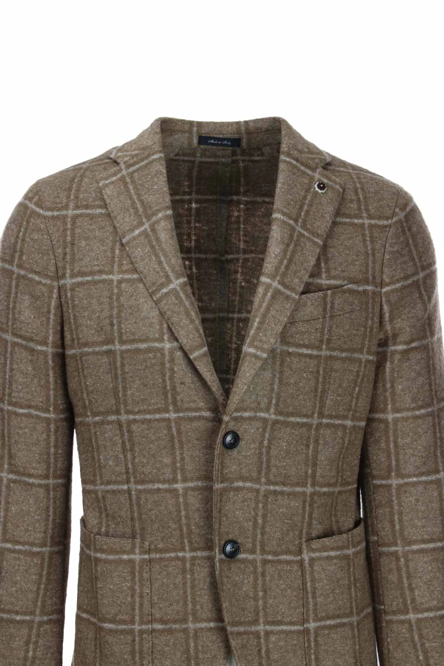 "Men's Unlined Checked Jacket by Natu - Prestigemodauomo - Stylish Casual Outerwear"