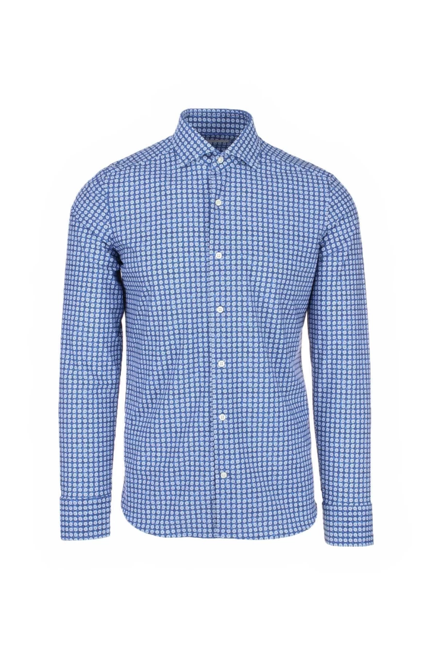 GHIRARDELLI Men's Patterned Shirt in Lightweight Technical Fabric for Comfort and Style