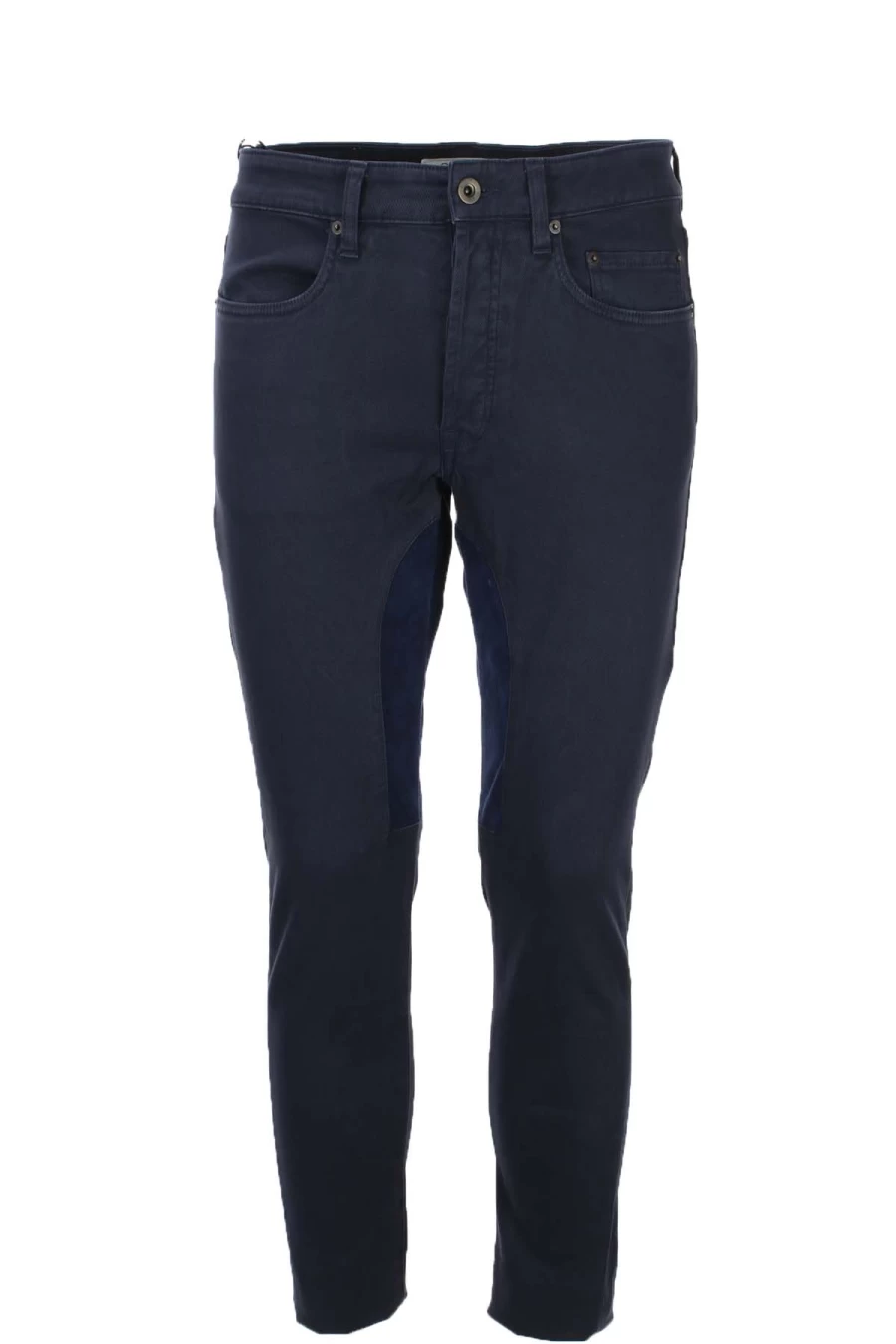 "Seville Siviglia Men's Trousers with Alcantara Patch - Prestigemodauomo Collection"