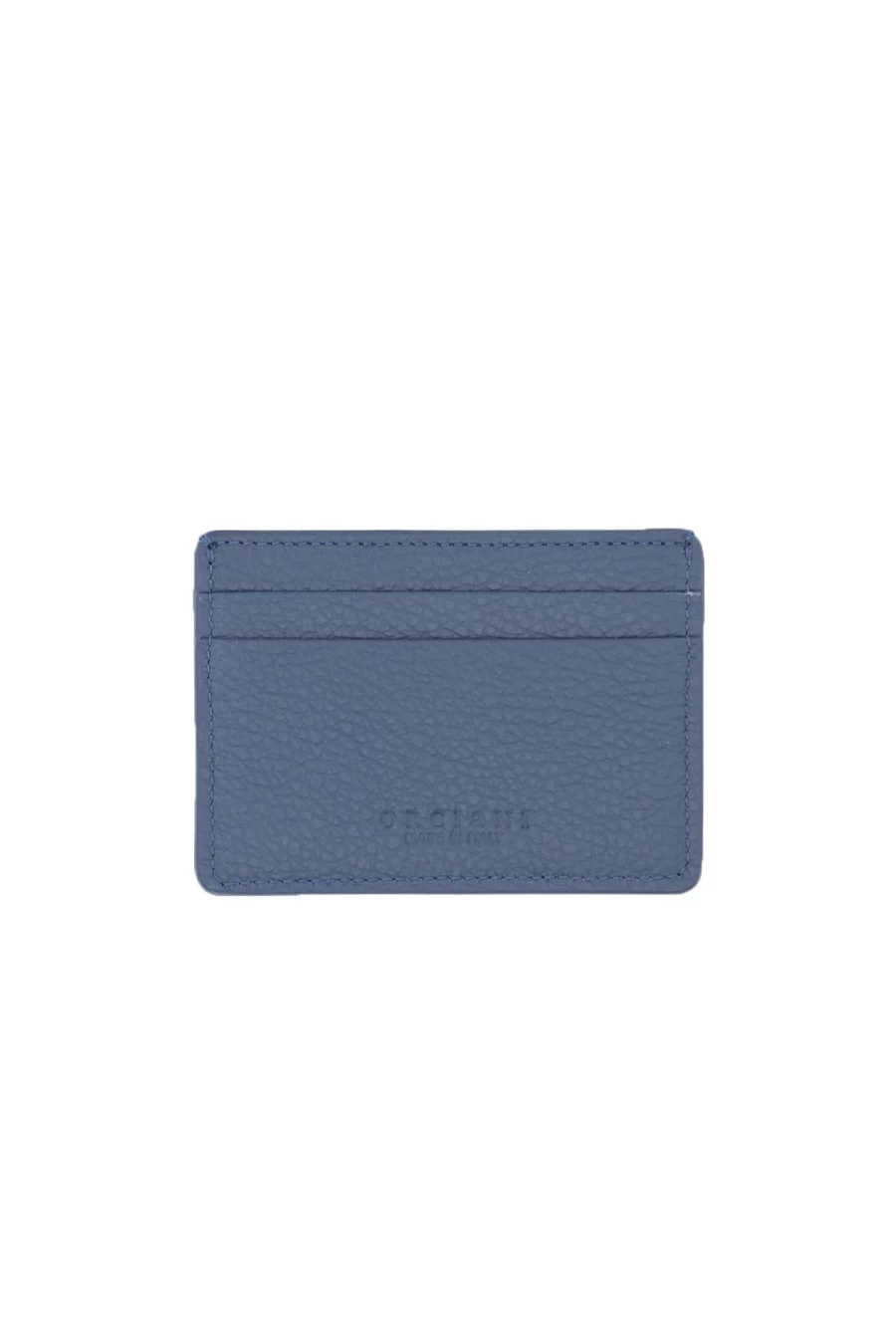 ORCIANI Hammered Leather RFID Blocking Card Holder - Premium Men's Wallet - Prestigemodauomo
