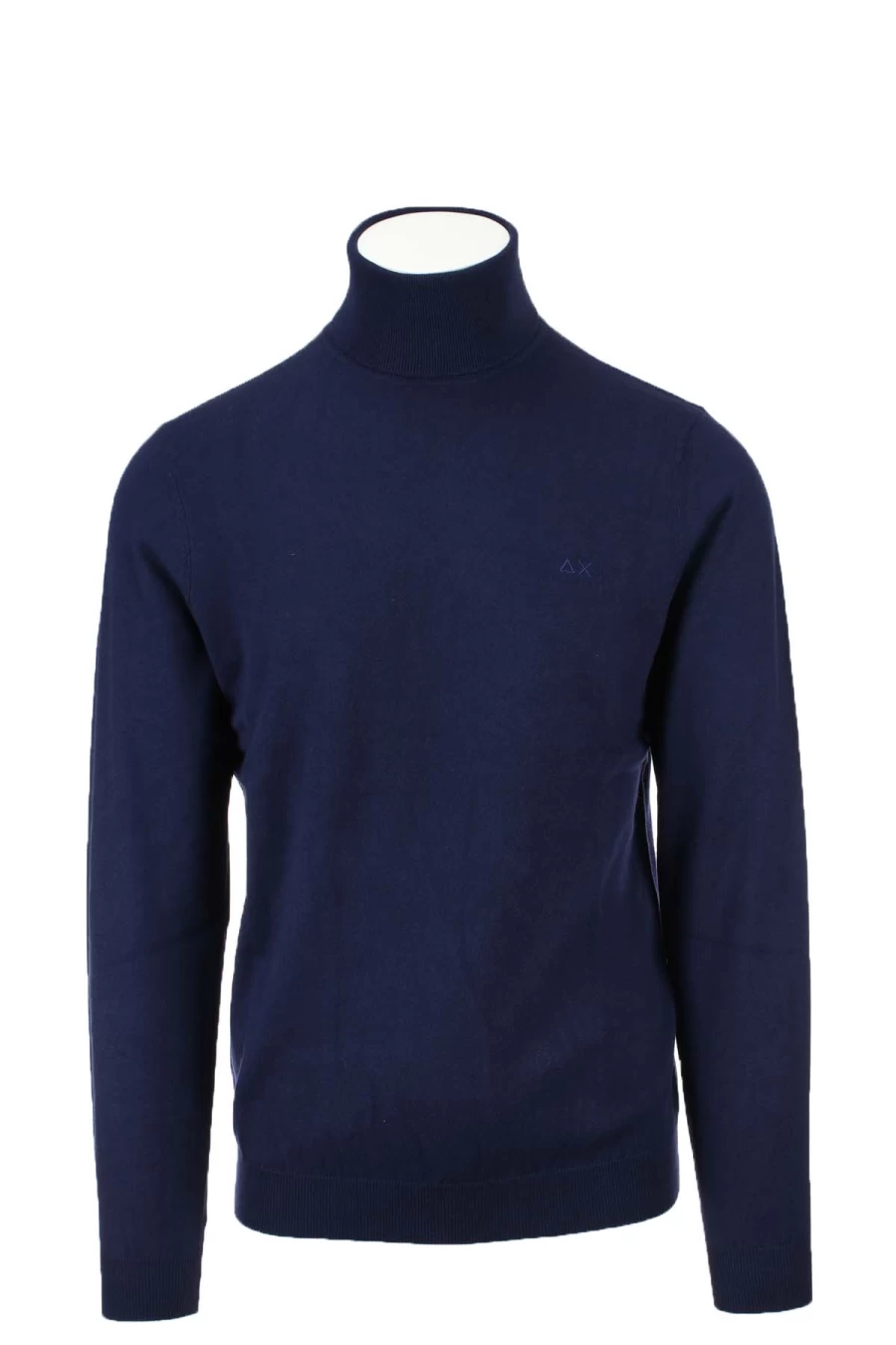 Wool & Cotton Turtleneck Sweater for Men - SUN68 Premium Knitwear
