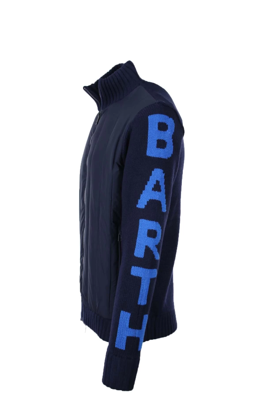 Saint Barth MC2 Wool Blend Knitted Jacket - Padded Winter Coat for Men - Prestigemodauomo Collection