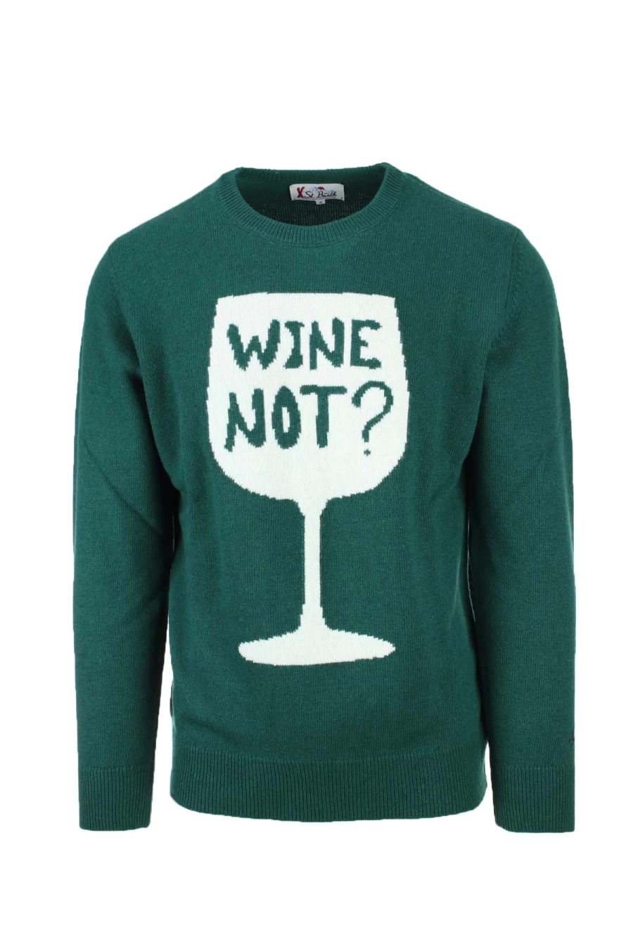 Saint Barth MC2 Wine Not Wool Crew Neck Sweater - Premium Pullover for Men