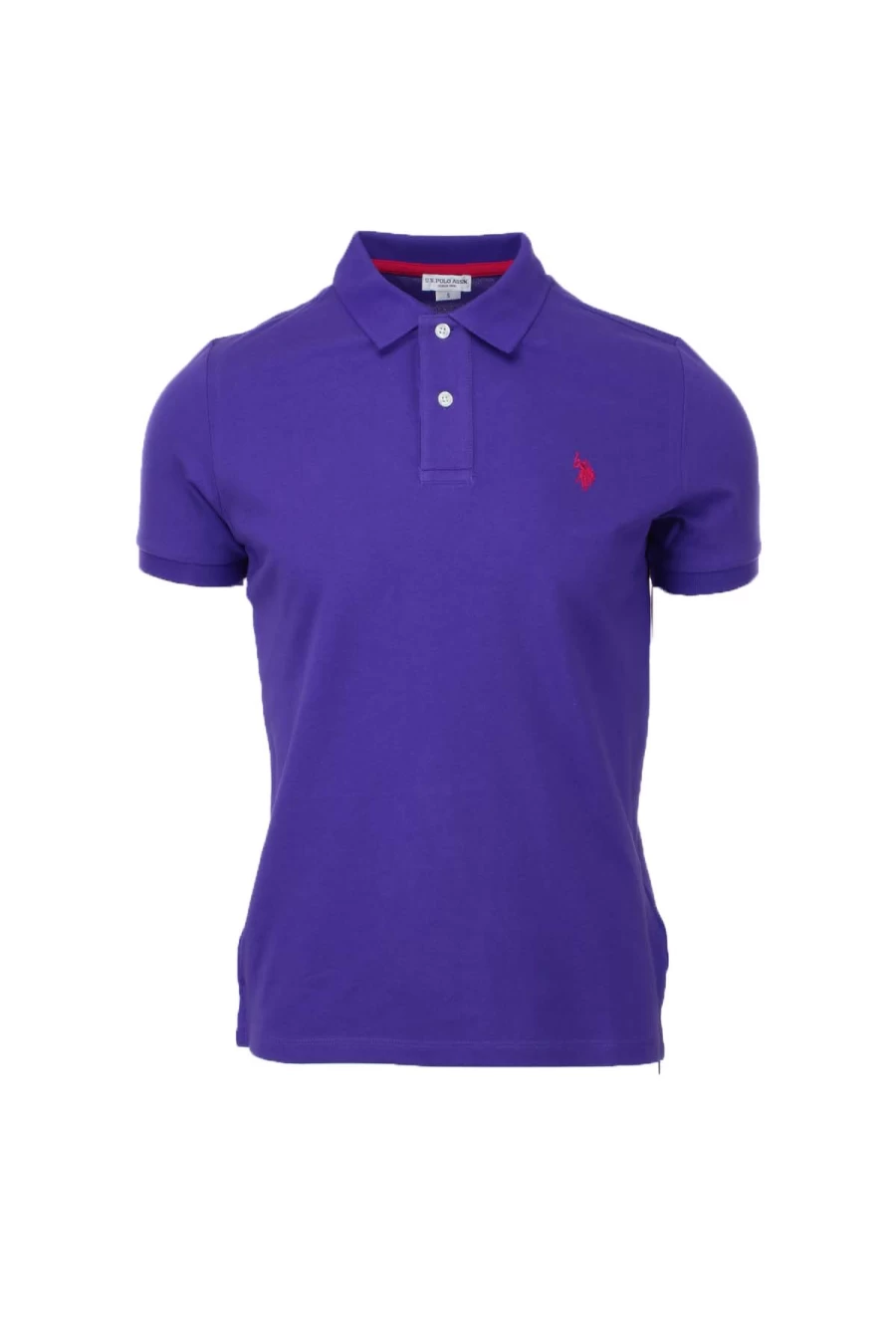 US Polo Assn Men's Solid Color Half Sleeve Polo Shirt with Embroidered Logo - Casual Comfort Fit