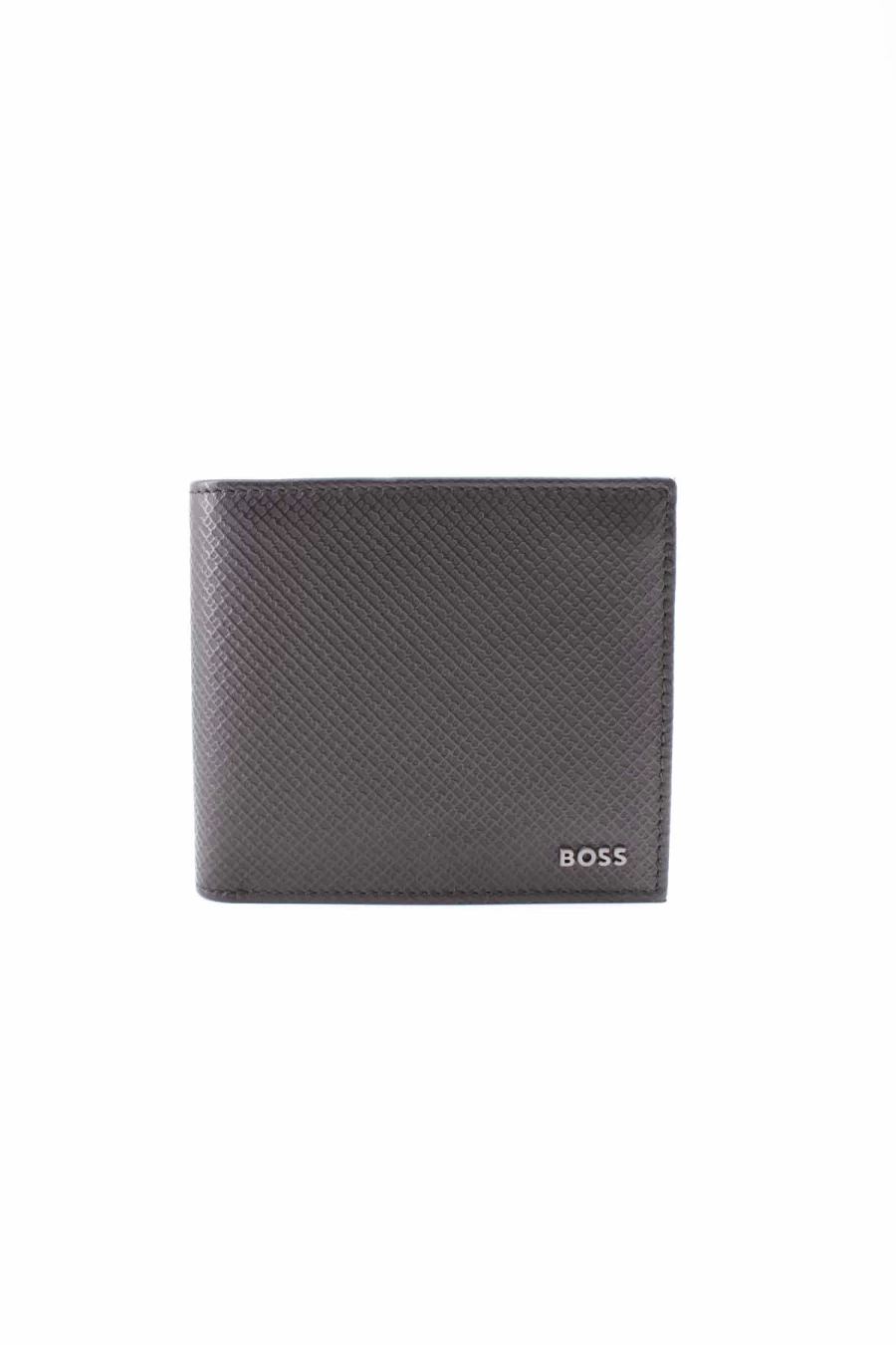 HUGO BOSS Men's Genuine Leather Foldable Wallet with Coin Pocket - Prestige Collection