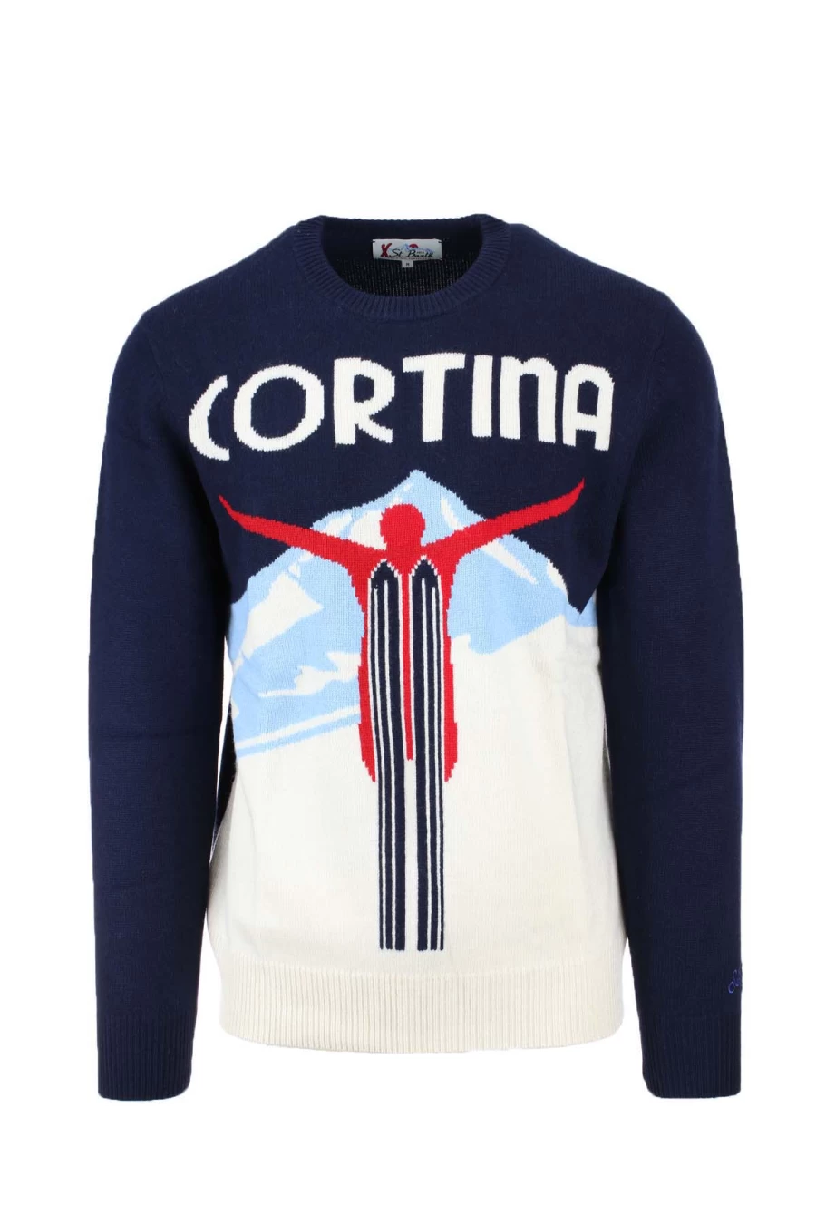 Saint Barth MC2 Men's Wool Crewneck Pullover Sweater - Cortina Collection - Prestigemodauomo