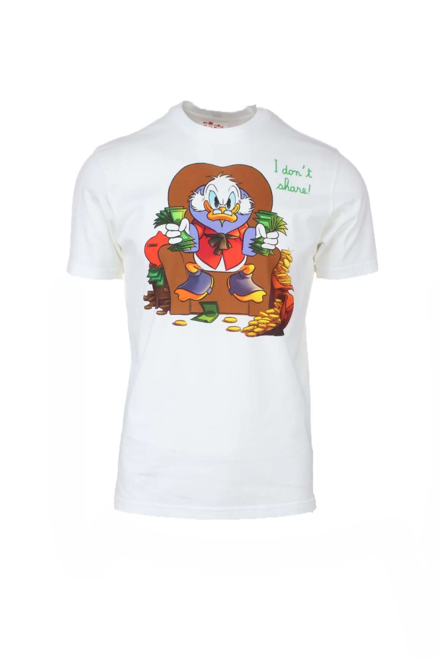 Saint Barth MC2 Scrooge McDuck "I Don't Share" Premium Cotton T-Shirt for Men