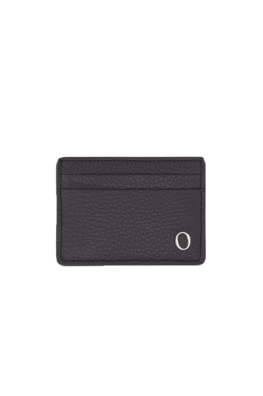 ORCIANI Hammered Leather RFID Blocking Card Holder for Men - Premium Italian Wallet